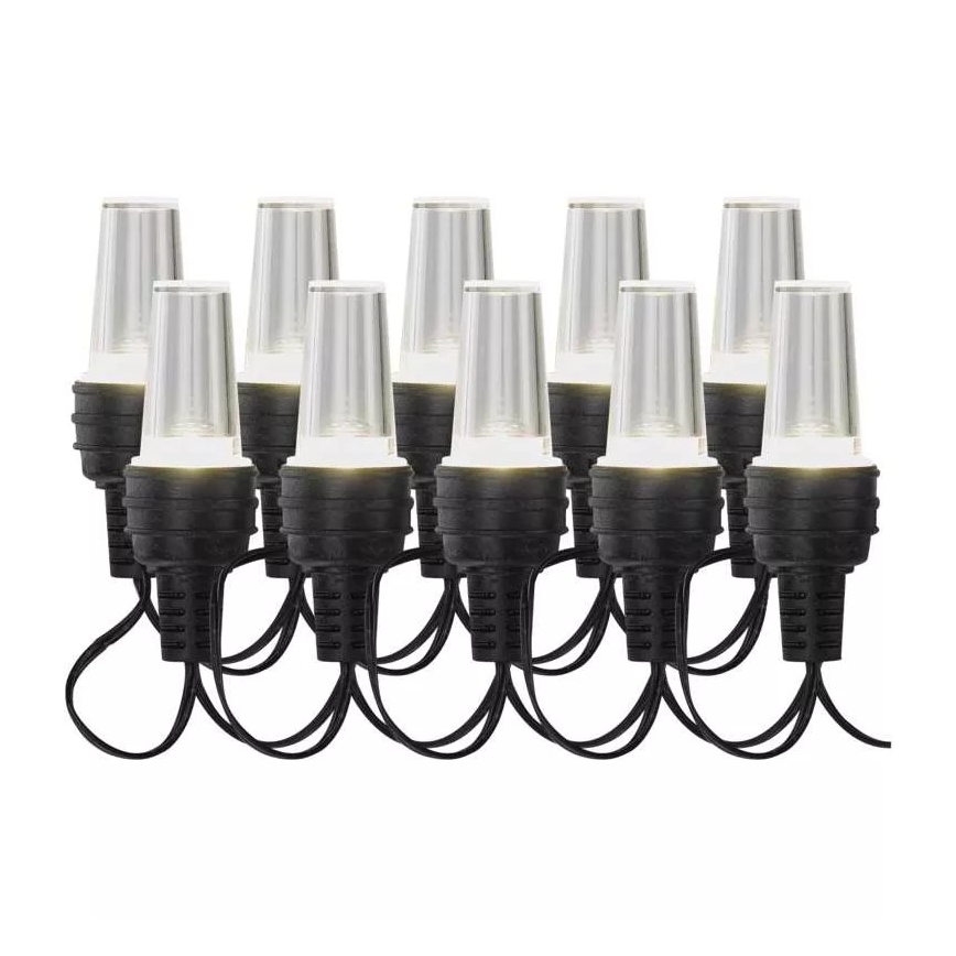 LED  vanjski niz 10xLED/9,5 m IP44 hladno bijela