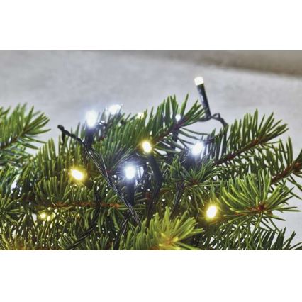 LED vanjski niz 120x LED / 2 funkcije, 17 m, IP44, toplo/hladno bijelo