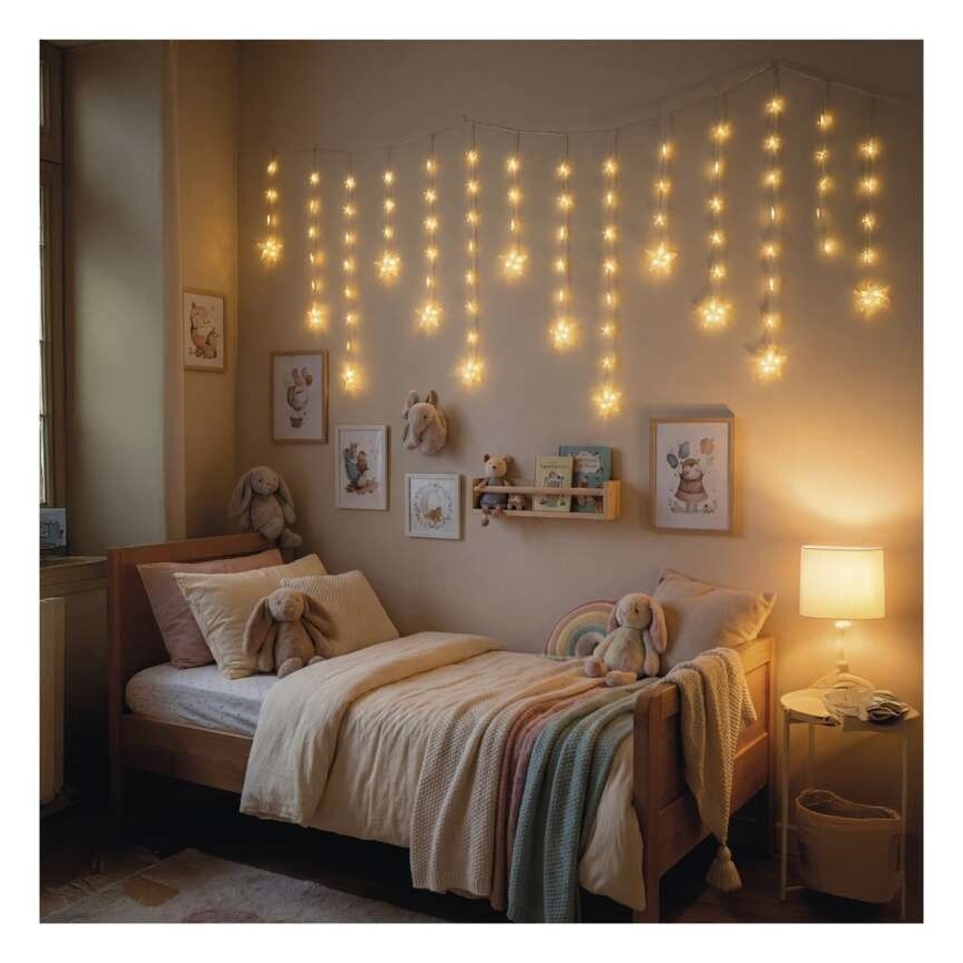 LED Vanjski niz 120xLED 3xAA 1,7 m IP44 topla bijela
