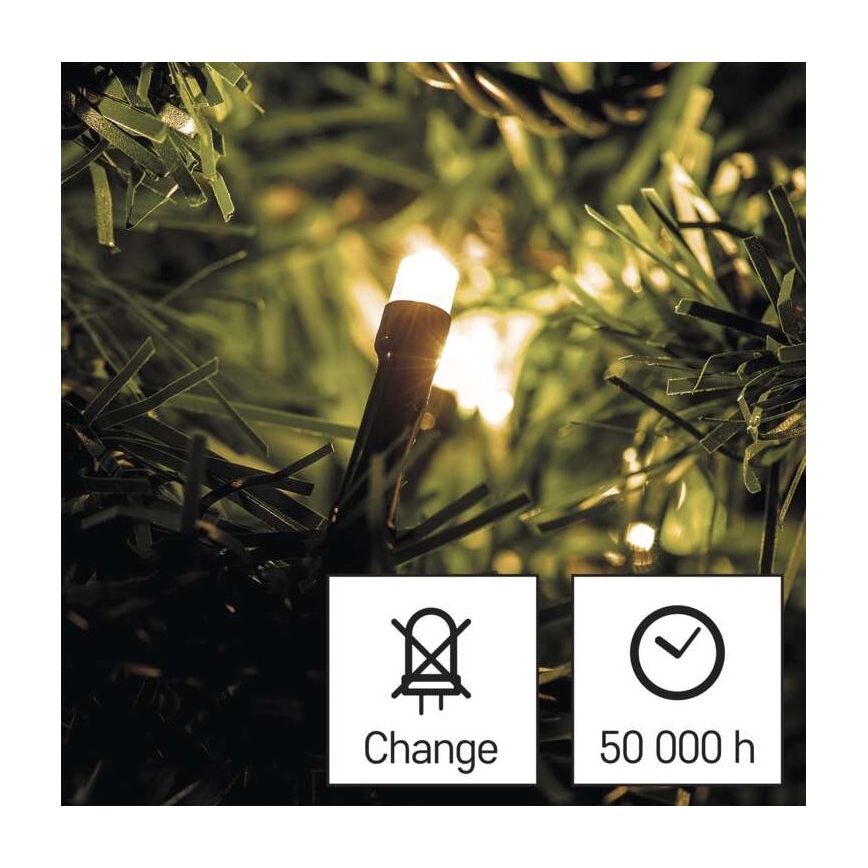 LED vanjski niz 180xLED/23m IP44 topla bijela