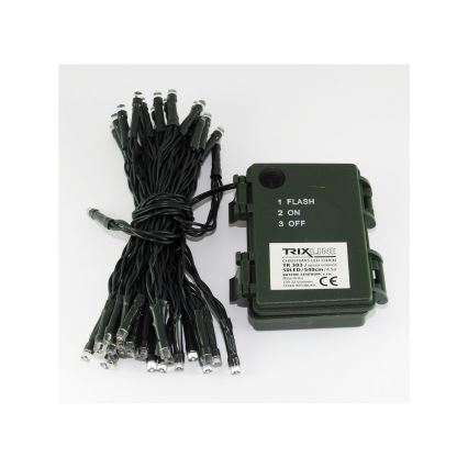 LED vanjski niz, 50 LED, 2 funkcije, 5,4 m, IP44, topla bijela