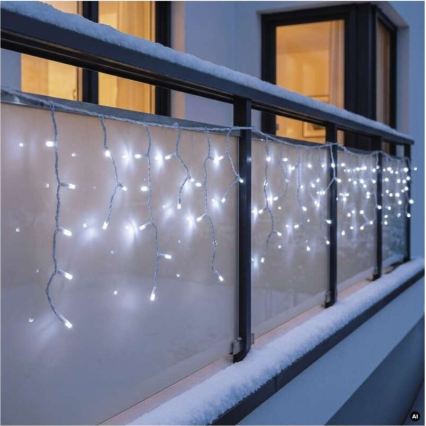 LED Vanjski niz 50xLED/3x0,4m IP44 hladno bijela