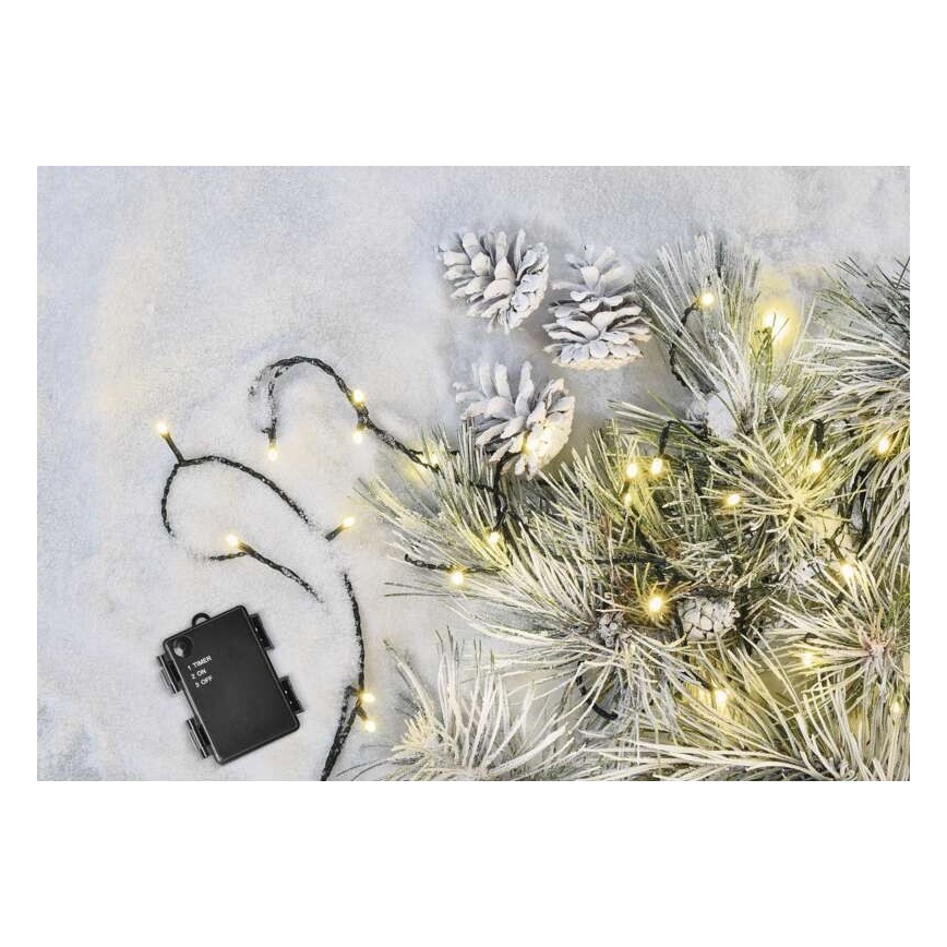 LED vanjski niz 80xLED/3xAA 6,1m IP44 topla bijela