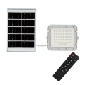 LED Vanjski prigušivi solarni reflektor LED/10W/3,2V IP65 6400K bijela + daljinski upravljač