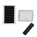 LED Vanjski prigušivi solarni reflektor LED/15W/3,2V IP65 6400K bijela + daljinski upravljač