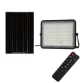 LED Vanjski prigušivi solarni reflektor LED/15W/3,2V IP65 6400K crna + daljinski upravljač