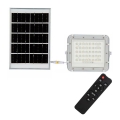 LED Vanjski prigušivi solarni reflektor LED/6W/3,2V IP65 6400K bijela + daljinski upravljač