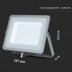 LED Reflektor SAMSUNG CHIP LED/100W/230V 4000K IP65 siva