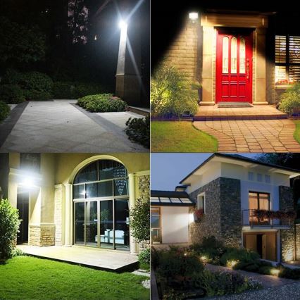 LED vanjski reflektor sa senzorom pokreta i sumraka, LED/100W/230V, 4500K, IP65, crni