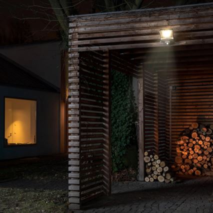 LED vanjski reflektor sa senzorom pokreta i sumraka, LED/100W/230V, 4500K, IP65, crni