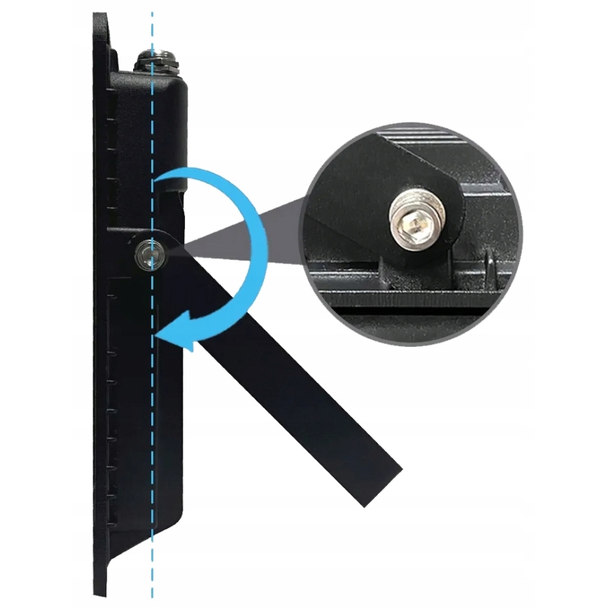 LED vanjski reflektor sa senzorom pokreta i sumraka, LED/100W/230V, 4500K, IP65, crni