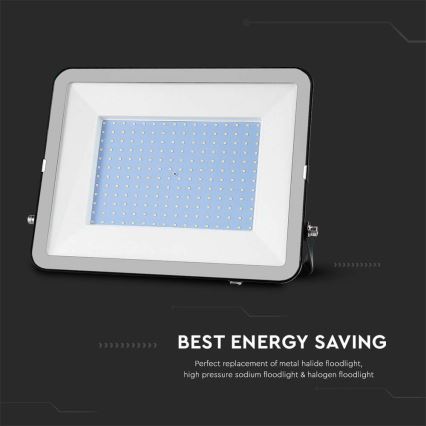 LED Vanjski reflektor SAMSUNG CHIP LED/200W/230V 4000K IP65 crna