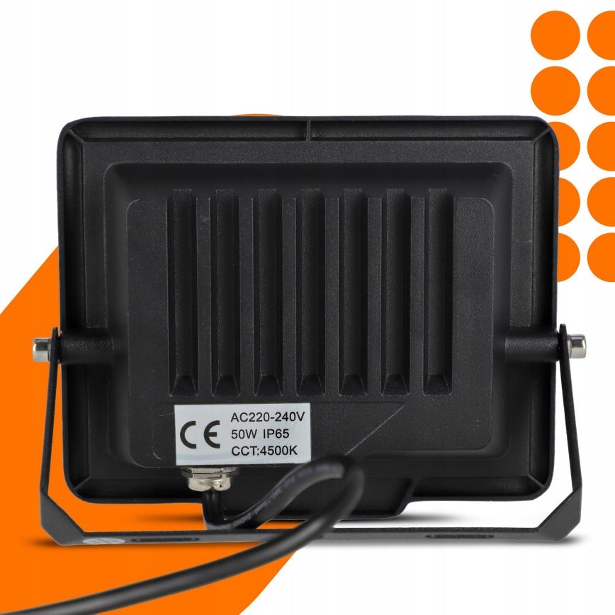 LED vanjski reflektor LED/50W/230V 4500K IP65 crni