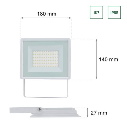 LED Vanjski reflektor NOCTIS LUX 3 LED/50W/230V IP65 bijela