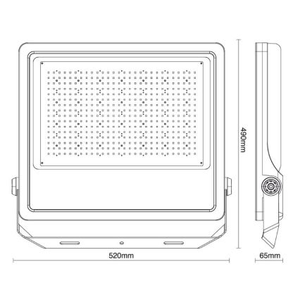 LED Vanjski reflektor PROFI PLUS LED/400W/230V 5000K IP66