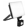 LED vanjski reflektor s senzorom pokreta i sumraka LED/50W/230V 4500K IP65 crni