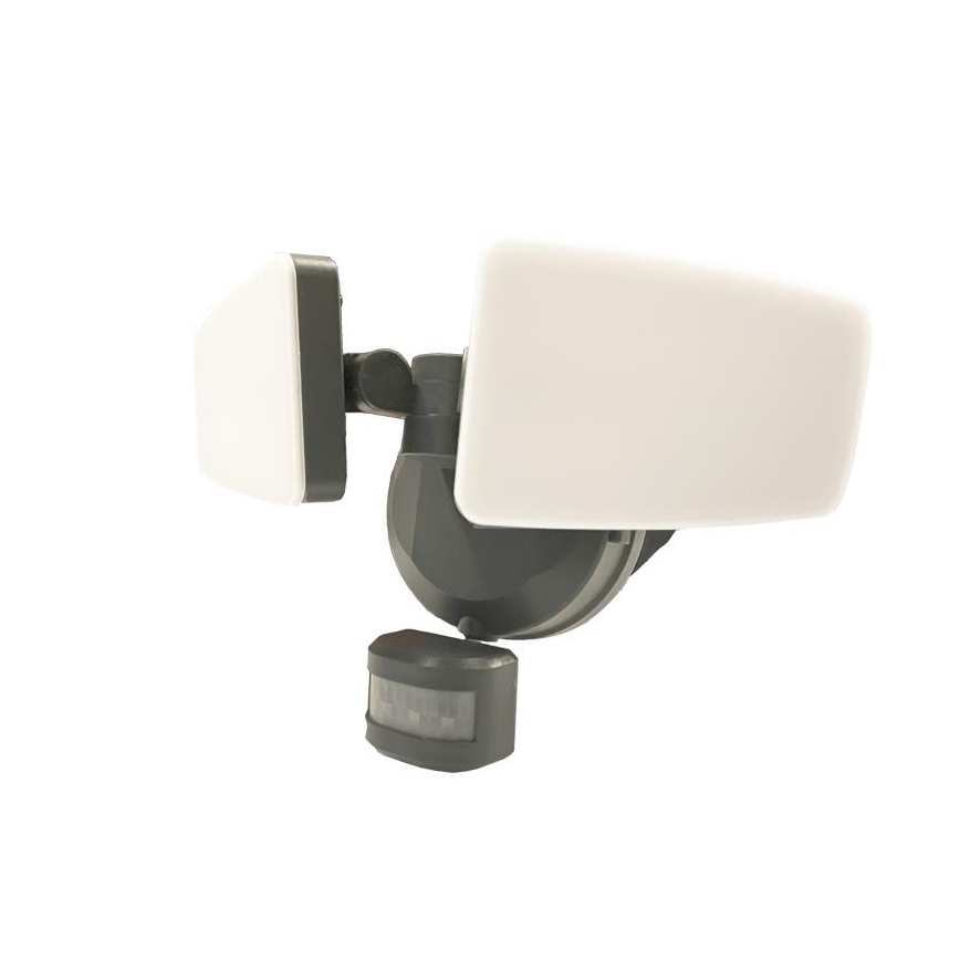 LED Vanjski reflektor sa senzorom LED/24W/230V 3000/4000/6000K IP54 antracit