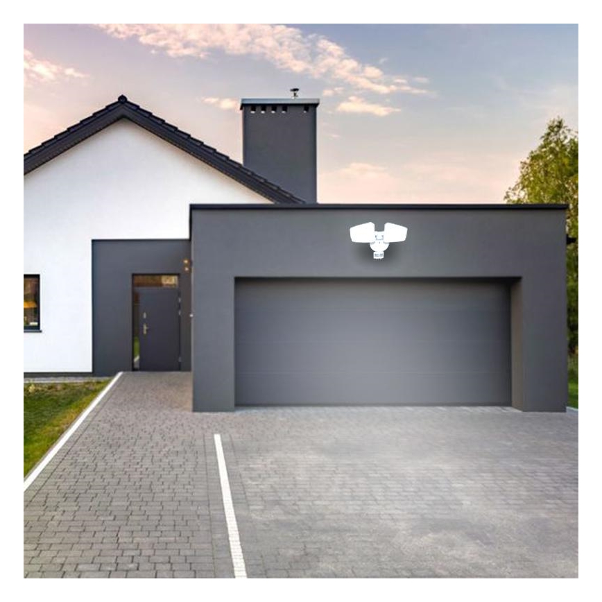 LED Vanjski reflektor sa senzorom LED/24W/230V 3000/4000/6000K IP54 bijela