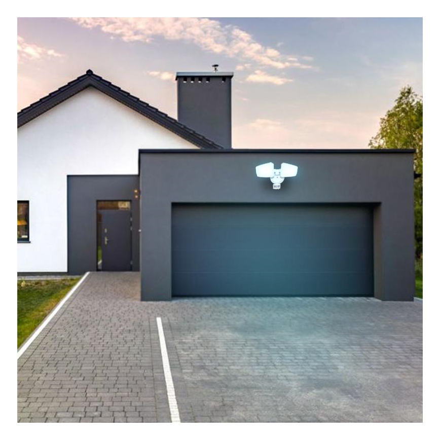 LED Vanjski reflektor sa senzorom LED/24W/230V 3000/4000/6000K IP54 bijela