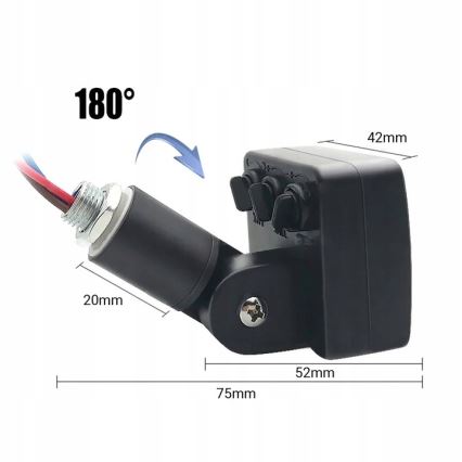 LED Vanjski reflektor sa senzorom LED/30W/230V 4000K IP65 crna