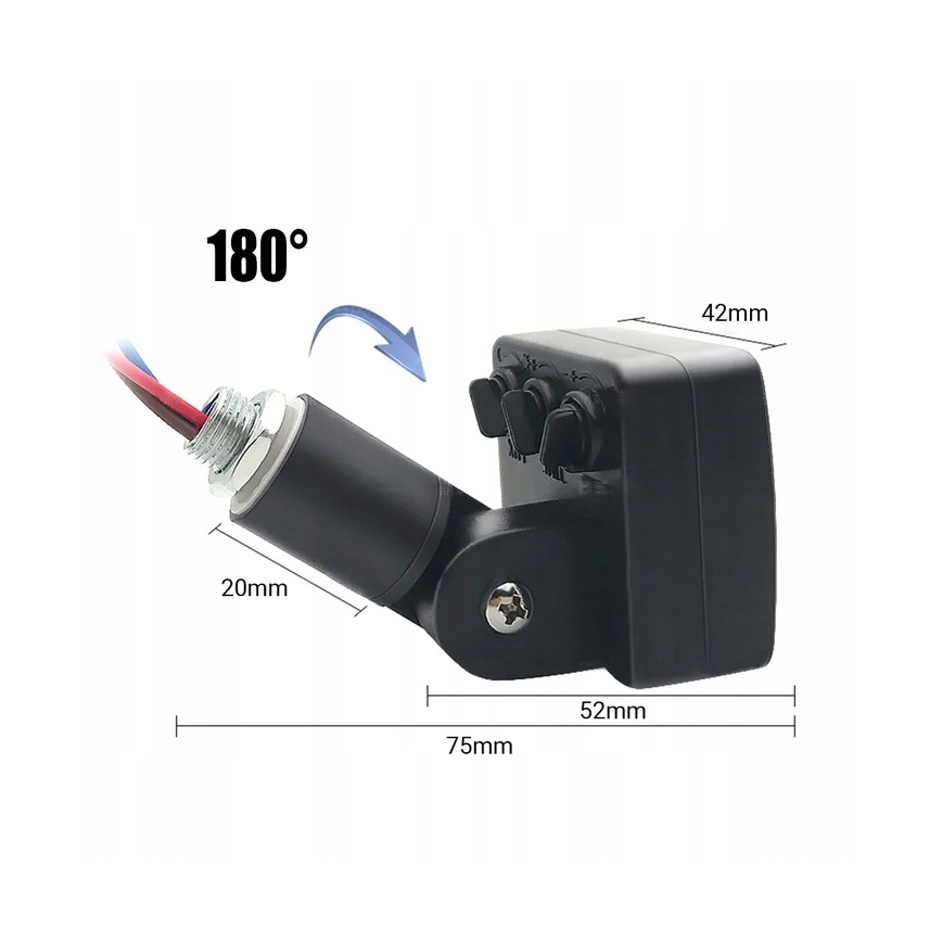 LED Vanjski reflektor sa senzorom LED/30W/230V 4000K IP65 crna