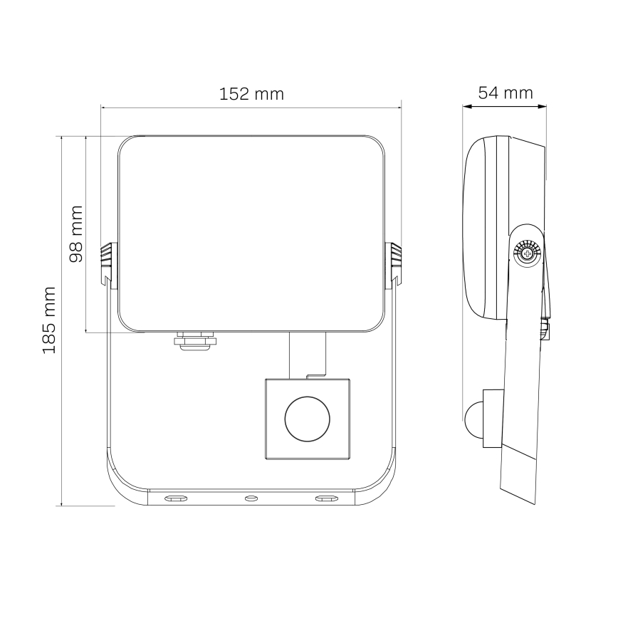 LED Vanjski reflektor sa senzorom MILKY LED/30W/230V 4000K IP65