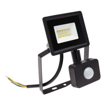 LED Vanjski reflektor sa senzorom NOCTIS LUX 3 LED/10W/230V 4000K IP44 crna