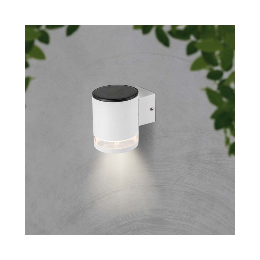 LED Vanjski solarna zidna svjetiljka LED/1W/3,7V 3000K IP54 bijela