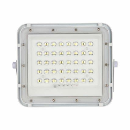 LED Vanjski prigušivi solarni reflektor LED/10W/3,2V IP65 4000K bijela + daljinski upravljač