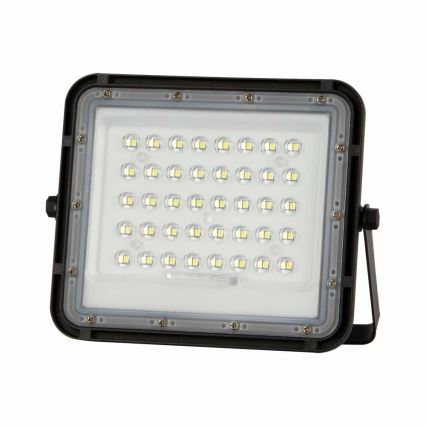 LED Vanjski prigušivi solarni reflektor LED/10W/3,2V IP65 4000K crna + daljinski upravljač