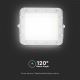 LED Vanjski prigušivi solarni reflektor LED/10W/3,2V IP65 6400K bijela + daljinski upravljač