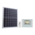 LED Vanjski solarni reflektor LED/12W/3,2V IP65 4000K 5000 mAh + daljinski upravljač