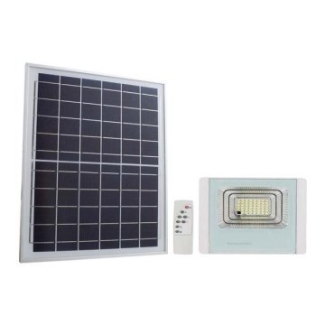 LED Vanjski solarni reflektor LED/12W/3,2V IP65 4000K + daljinski upravljač