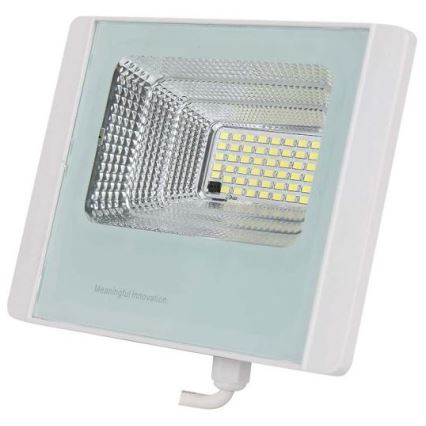 LED Vanjski solarni reflektor LED/12W/3,2V IP65 4000K 5000 mAh + daljinski upravljač