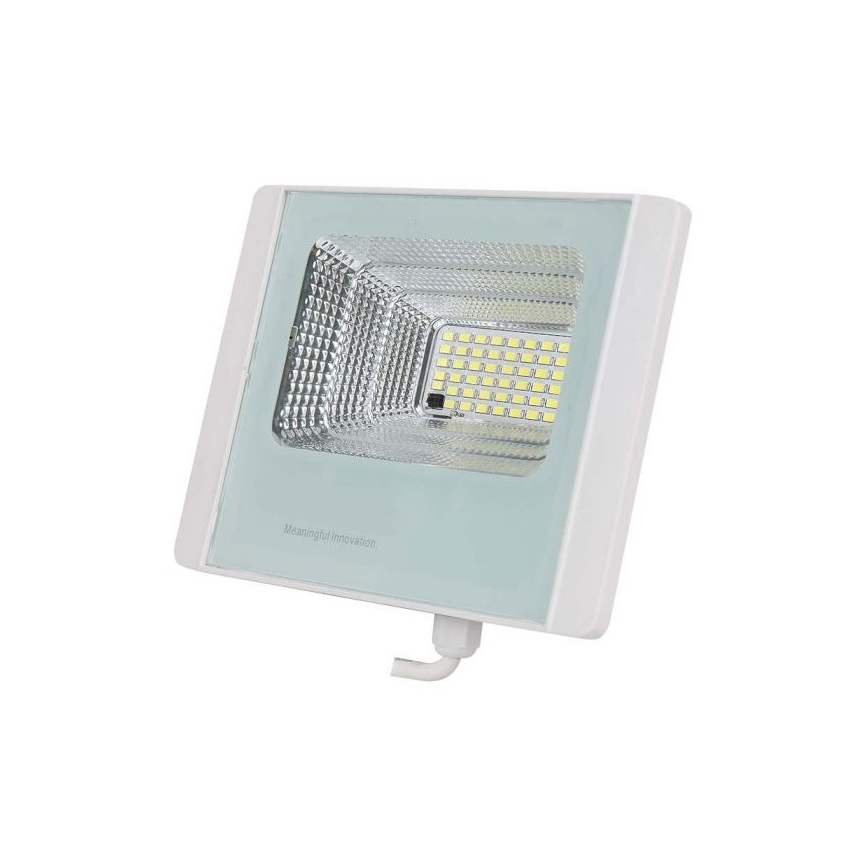 LED Vanjski solarni reflektor LED/12W/3,2V IP65 4000K 5000 mAh + daljinski upravljač