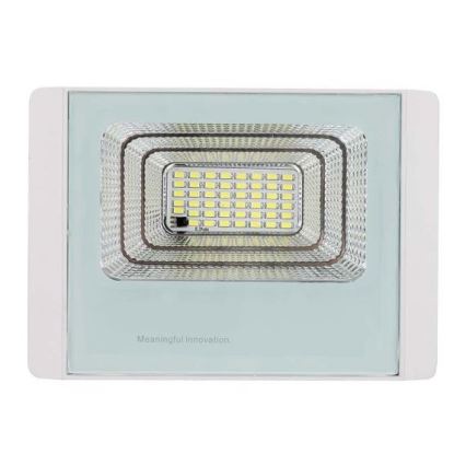 LED Vanjski solarni reflektor LED/12W/3,2V IP65 4000K + daljinski upravljač