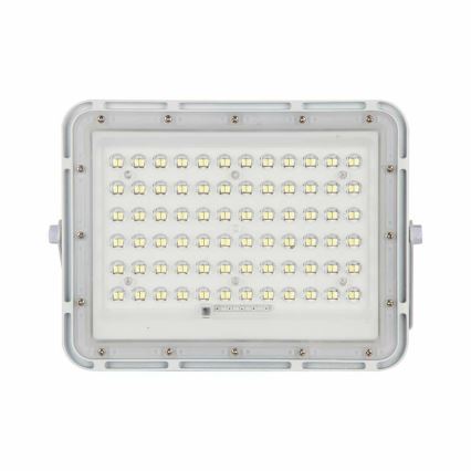 LED Vanjski prigušivi solarni reflektor LED/15W/3,2V IP65 4000K bijela + daljinski upravljač