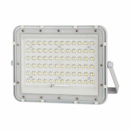 LED Vanjski prigušivi solarni reflektor LED/15W/3,2V IP65 4000K bijela + daljinski upravljač