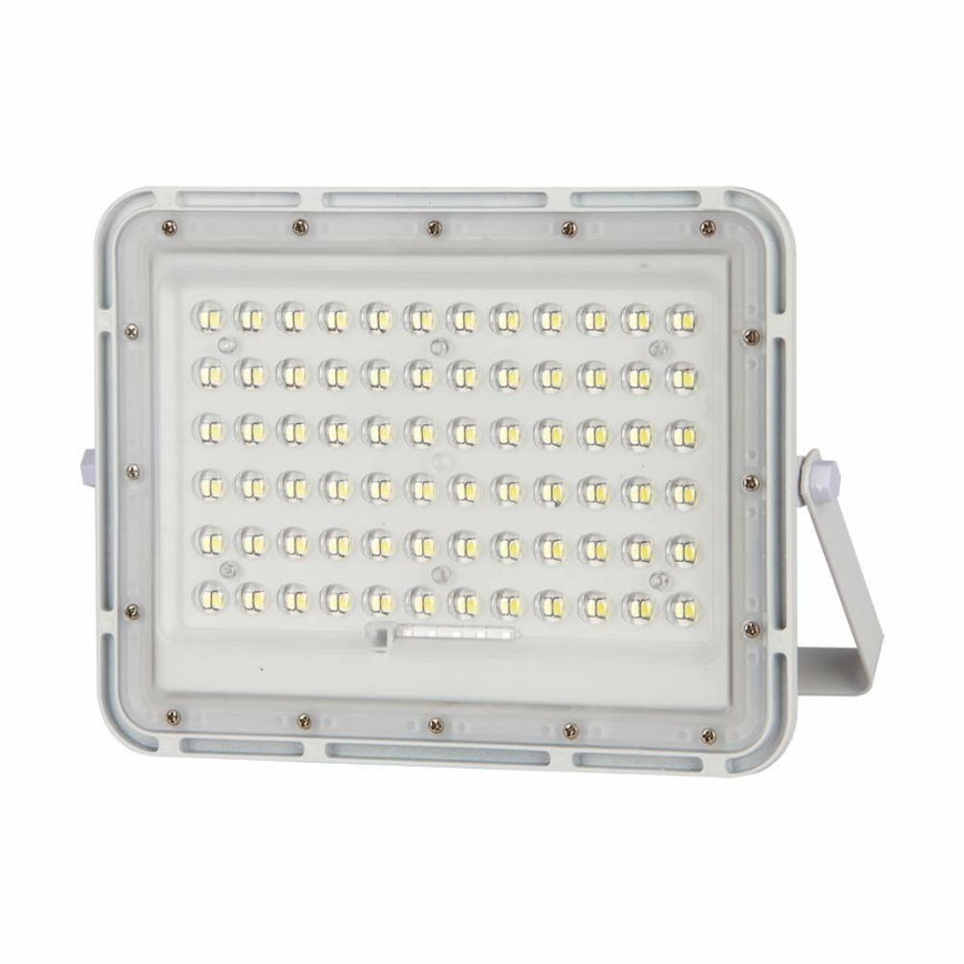 LED Vanjski prigušivi solarni reflektor LED/15W/3,2V IP65 4000K bijela + daljinski upravljač