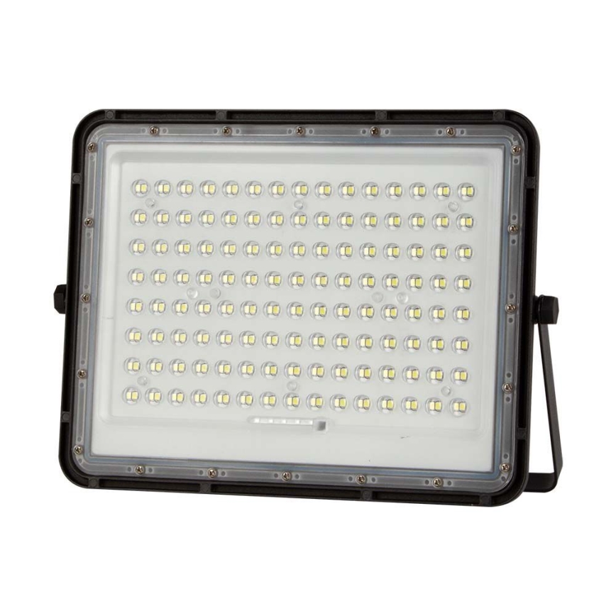 LED Vanjski solarni reflektor LED/200W/3,2V 4000K crna IP65 + daljinski upravljač