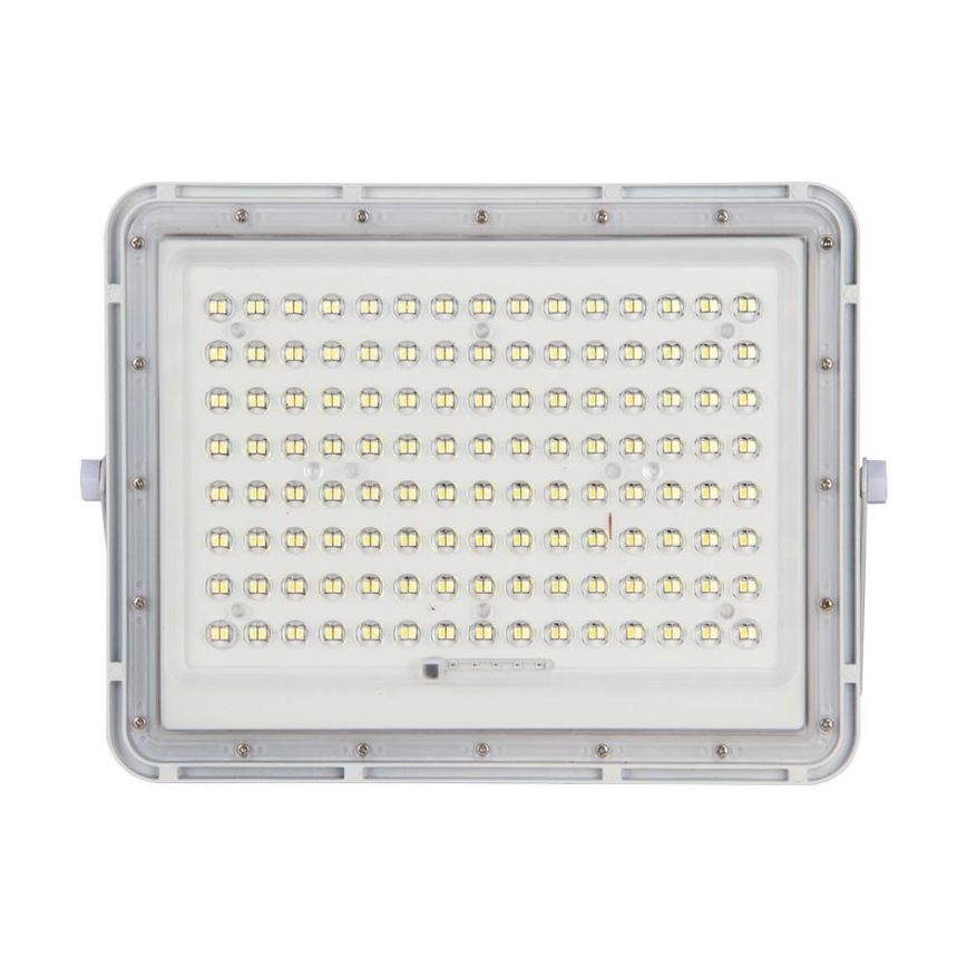 LED Vanjski solarni reflektor LED/20W/3,2V 6400K bijela IP65 + daljinski upravljač