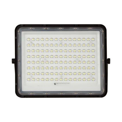 LED Vanjski solarni reflektor LED/20W/3,2V 6400K crna IP65 + daljinski upravljač