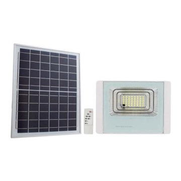 LED Vanjski solarni reflektor LED/20W/3,2V IP65 4000K 20000 mAh + daljinski upravljač
