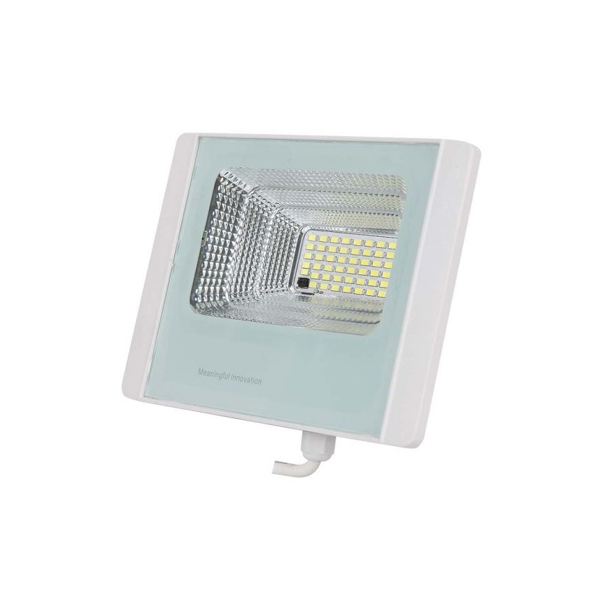 LED Vanjski solarni reflektor LED/20W/3,2V IP65 4000K + daljinski upravljač