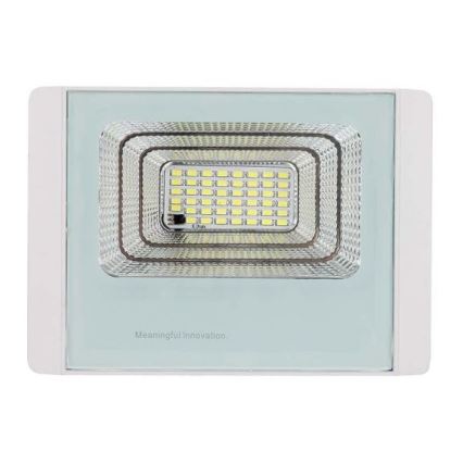 LED Vanjski solarni reflektor LED/20W/3,2V IP65 4000K + daljinski upravljač