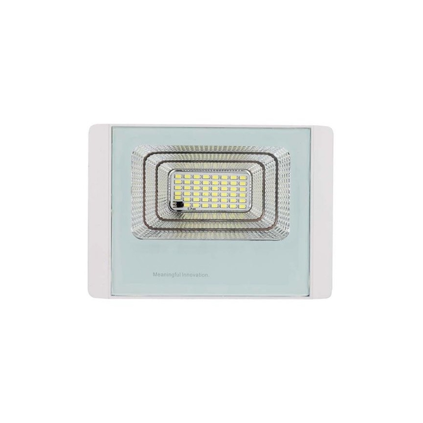 LED Vanjski solarni reflektor LED/20W/3,2V IP65 4000K + daljinski upravljač