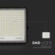 LED Vanjski solarni reflektor LED/30W/3,2V 4000K crna IP65 + daljinski upravljač