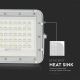 LED Vanjski prigušivi solarni reflektor LED/6W/3,2V IP65 4000K bijela + daljinski upravljač