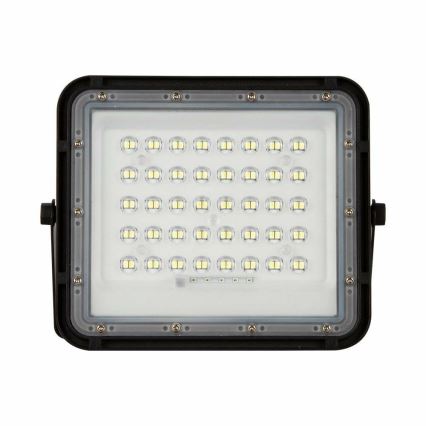 LED Vanjski prigušivi solarni reflektor LED/6W/3,2V IP65 4000K crna + daljinski upravljač