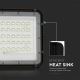 LED Vanjski prigušivi solarni reflektor LED/6W/3,2V IP65 4000K crna + daljinski upravljač